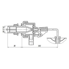 Клапан заливной Инкоэр боковой подвод 1/2 (И-Бм Р) - фото 4