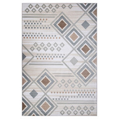 Ковер 0,8х1,5 м прямоугольный Valencia Deluxe D962 кремово-голубой - фото 1