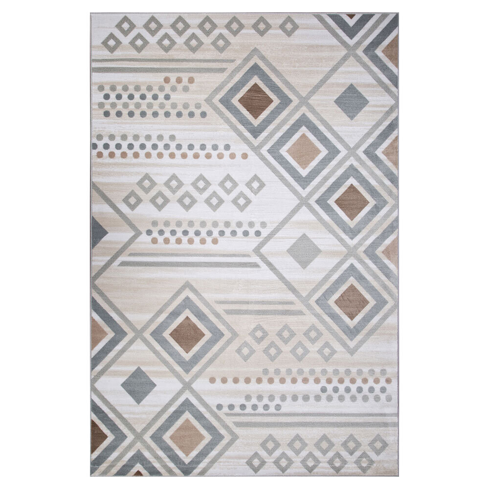 Ковер 0,8х1,5 м прямоугольный Valencia Deluxe D962 кремово-голубой