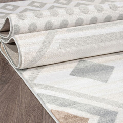 Ковер 0,8х1,5 м прямоугольный Valencia Deluxe D962 кремово-голубой - фото 2