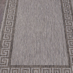 Ковер 0,8х1,5 м прямоугольный Vegas S002 серый безворсовый - фото 2