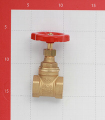 Задвижка клиновая латунный 3/4 ВР(г) х 3/4 ВР(г) вентиль - фото 2