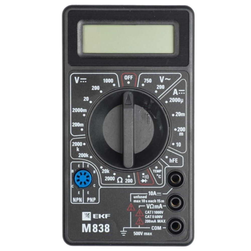 Изображение товара Мультиметр портативный EKF Master M838 (In-180701-bm838)