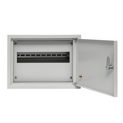 Щит распределительный навесной EKF Basic ЩРН-9 металлический IP31 220х300х120 мм 9 модулей с замком - фото 3