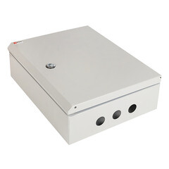 Щит распределительный навесной EKF Basic ЩРН-24 металлический IP54 395х310х120 мм 24 модуля с замком - фото 7