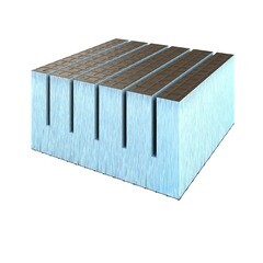 Изображение товара Плита теплоизоляционная Ruspanel RPG Real 50х600х2500 мм с двухсторонним армированием с продольными пропилами