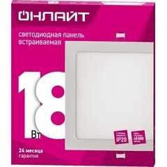Светильник встраиваемый светодиодный белый 18 Вт 4000К IP20 Онлайт Olp (90153) - фото 2