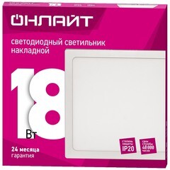 Светильник светодиодный накладной Онлайт Olp 4000К 18 Вт 6 кв.м белый IP20 (90158) - фото 2