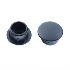 Изображение товара Заглушка декоративная пластиковая d10 мм черная (35 шт.)