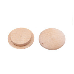 Изображение товара Заглушка декоративная деревянная d35х2,5 мм береза (4 шт.)