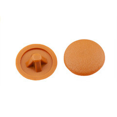 Изображение товара Заглушка декоративная пластиковая на шуруп №2 бук (50 шт.)