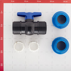 Кран шаровой ПНД компрессионный 32х32 мм - фото 3