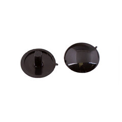 Заглушка декоративная пластиковая на мебельную стяжку PZ d7 мм черная (50 шт.) - фото 1