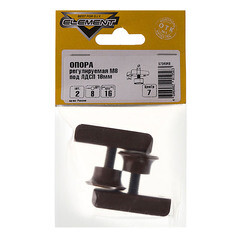 Опора регулируемая металлическая под плиту ЛДСП 16 мм М8 коричневая (2 шт.) - фото 2