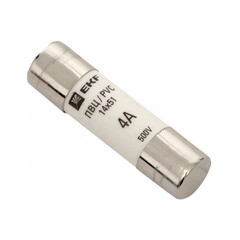 Изображение товара Вставка плавкая EKF PROxima ПВЦ 4А 50 кА 220 В цилиндрическая (10 шт.) (pvc-14x51-4)