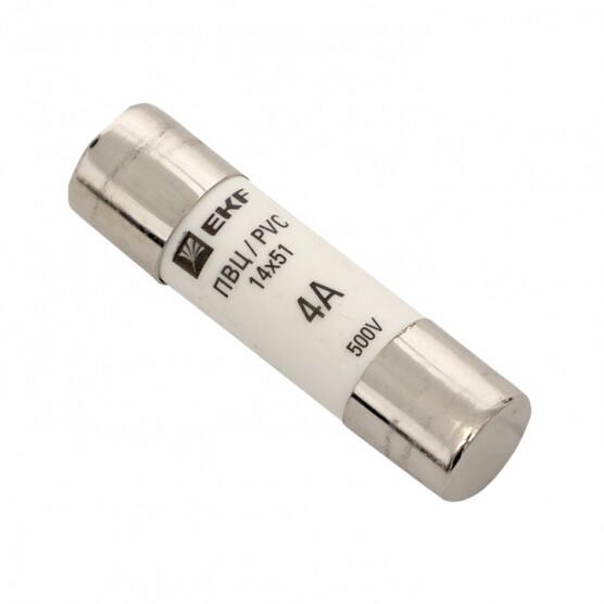 Изображение товара Вставка плавкая EKF PROxima ПВЦ 4А 50 кА 220 В цилиндрическая 10 шт.