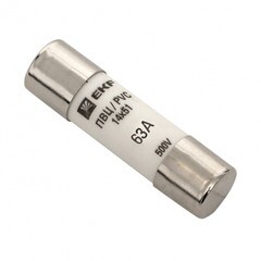 Изображение товара Вставка плавкая EKF PROxima ПВЦ 63А 50 кА 220 В цилиндрическая (10 шт.) (pvc-14x51-63)