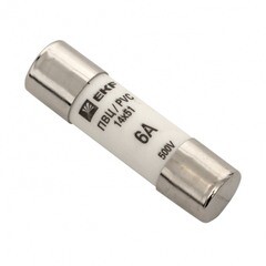 Изображение товара Вставка плавкая EKF PROxima ПВЦ 6А 50 кА 220 В цилиндрическая (10 шт.) (pvc-14x51-6)