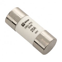 Вставка плавкая EKF PROxima ПВЦ 25А 50 кА 220 В цилиндрическая (10 шт.) (pvc-22x58-25) - фото 1