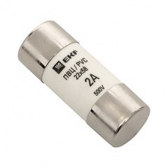 Вставка плавкая EKF PROxima ПВЦ 2А 50 кА 220 В цилиндрическая (10 шт.) (pvc-22x58-2) - фото 1