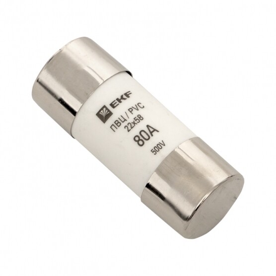 Изображение товара Плавкая вставка EKF PROxima ПВЦ 80А 50 кА цилиндрическая 10 шт