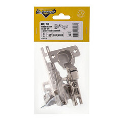 Петля мебельная Slide-on 110° полунакладная с ответной планкой (2 шт.) - фото 2