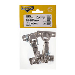 Петля мебельная Slide-on mini 95° накладная с ответной планкой (2 шт.) - фото 2