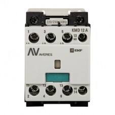 Контактор малогабаритный EKF Averes КМЭ 400 В 12 А тип AC 1НО (ctr-s-12-10-400-av)