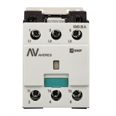 Контактор малогабаритный EKF Averes КМЭ 400 В 25 А тип AC (ctr-s-25-00-400-av) - фото 1