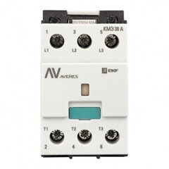 Изображение товара Контактор малогабаритный Averes КМЭ 400 В 38 А тип AC (ctr-s-40-00-400-av)