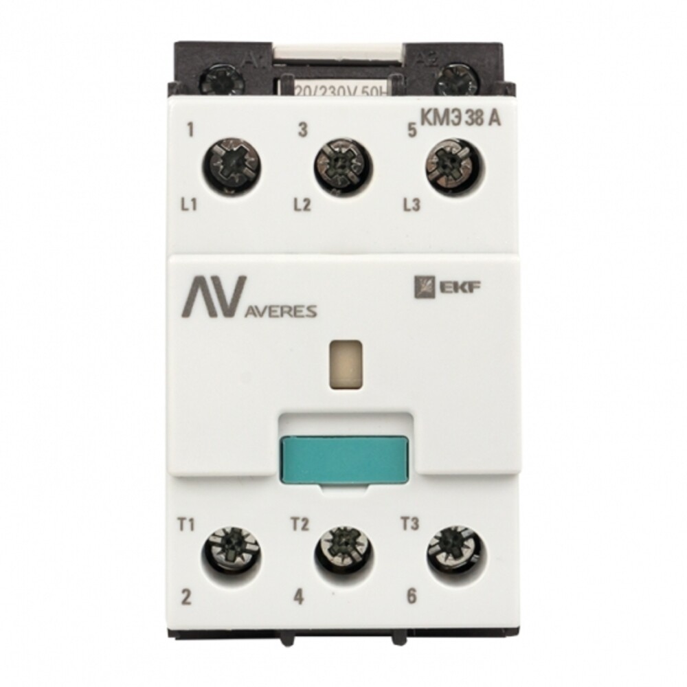 Изображение товара Контактор Averes КМЭ 400 В 38 А тип АС 3P малогабаритный