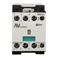 Контактор малогабаритный EKF Averes КМЭ 400 В 9 А тип AC 1НО (ctr-s-9-10-400-av) - фото 1
