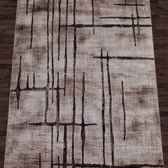 Ковер 0,8х1,5 м прямоугольный Sierra D717 коричнево-бежевый - фото 3