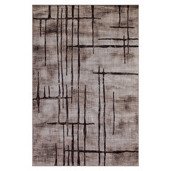 Ковер 0,8х1,5 м прямоугольный Sierra D717 коричнево-бежевый - фото 1