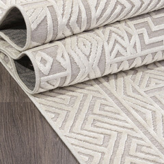 Ковер 1х1,4 м прямоугольный Genova 938558 696962 светло-серый - фото 2