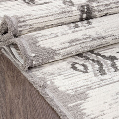 Ковер 2х2,9 м прямоугольный Joli A940AW светло-серый/белый - фото 3