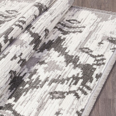 Ковер 2х2,9 м прямоугольный Joli A940AW светло-серый/белый - фото 2