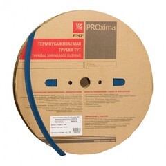 Изображение товара Трубка термоусадочная EKF PROxima ТУТ нг 16/8 мм синяя (100 м)