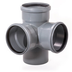 Изображение товара Крестовина Lammin d110х110х110 мм 87,5° пластиковая двухплоскостная для внутренней канализации (Lm35021010109)