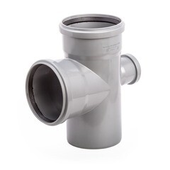 Изображение товара Крестовина Lammin d110х110х50 мм 87,5° пластиковая одноплоскостная для внутренней канализации (Lm35021010509)