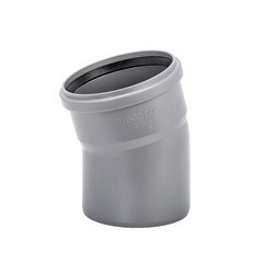 Изображение товара Отвод Lammin d110 мм 15° пластиковый для внутренней канализации (Lm35040011015)