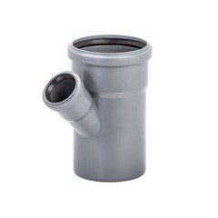 Изображение товара Тройник Lammin d110х50 мм 45° пластиковый для внутренней канализации (Lm35091105045)