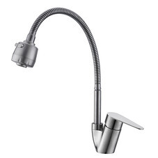 Смеситель для кухни Corsa Deco Light нержавеющая сталь с гибким изливом однорычажный (966365)