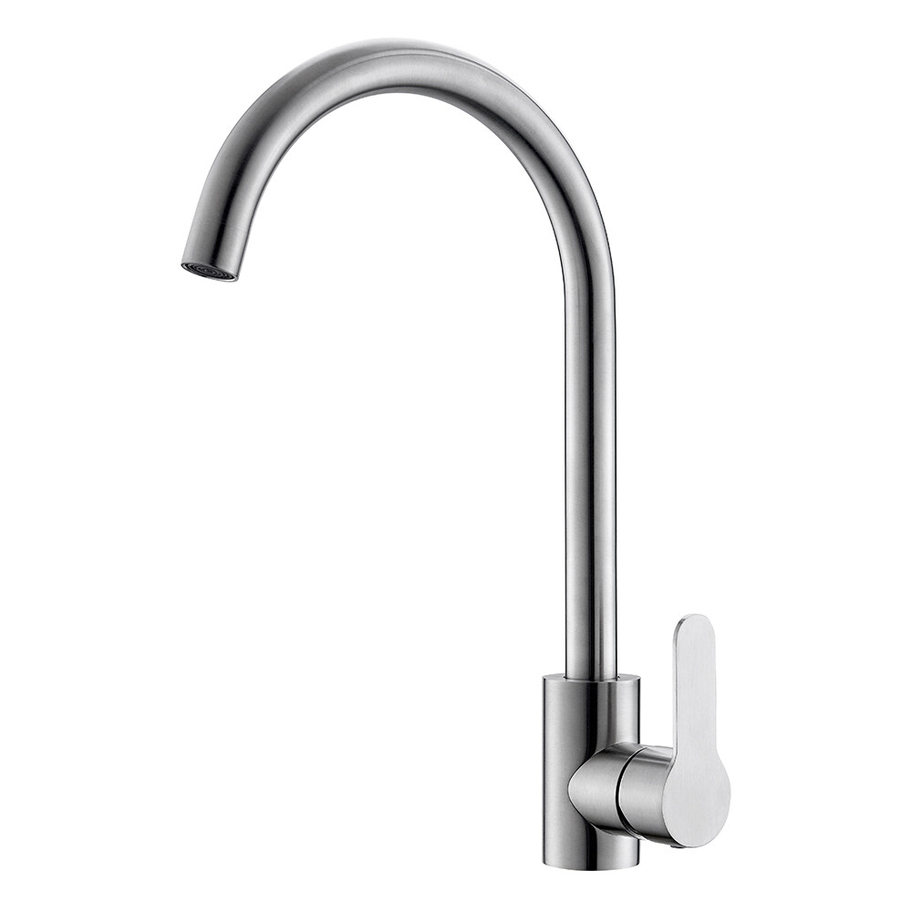 Смеситель для кухни Corsa Deco Creek нержавеющая сталь с высоким изливом однорычажный (966373)