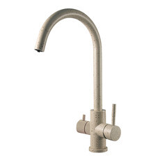 Смеситель для кухни Corsa Deco Pride бежевый с высоким изливом с подключением к фильтру однорычажный (966382)