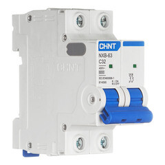Автоматический выключатель модульный Chint NXB-63 2P 32А тип C 6 кА 400 В (814095) - фото 3