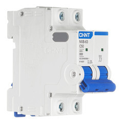 Автоматический выключатель модульный Chint NXB-63 2P 50А тип C 6 кА 400 В (814097) - фото 2