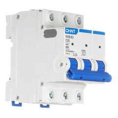 Автоматический выключатель модульный Chint NXB-63 3P 20А тип C 6 кА 400 В (814171) - фото 3