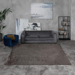 Ковер 2х3 м прямоугольный коричневый - фото 2