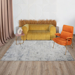 Ковер 1,2х1,7 м прямоугольный Beverly светло-голубой - фото 2